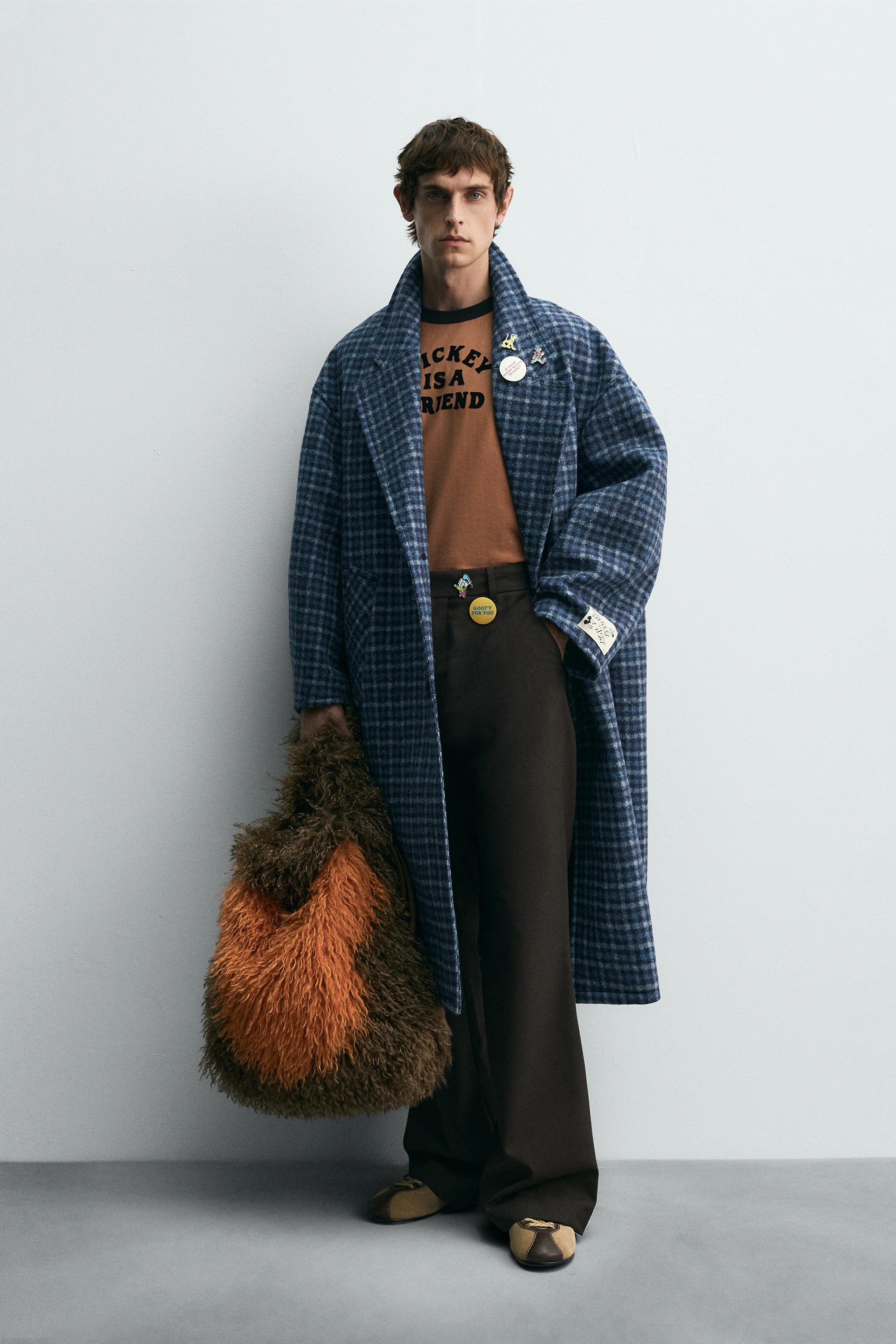 試着のみ ZARA HARRY LAMBERTトレンチコート チェック柄 試着のみ ZARA HARRY LAMBERTトレンチコート チェック柄