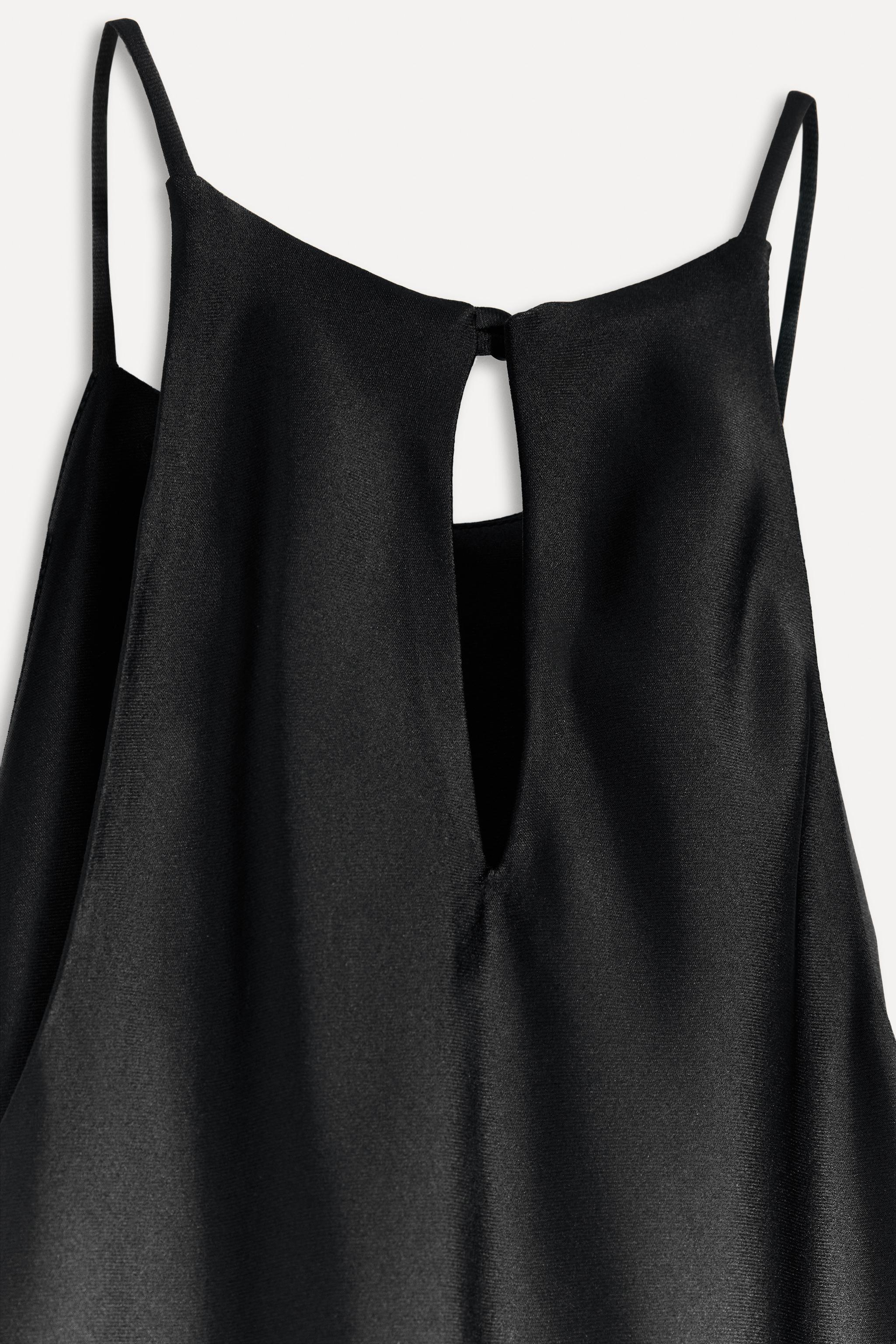 サテン ミディワンピース 50TH ANNIVERSARY - ブラック | ZARA