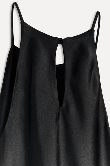 SATIN MIDI DRESS 50TH ANNIVERSARY - Black by Zara - Image 4