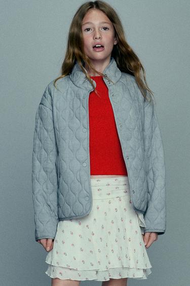 CHAMARRA ACOLCHADA - Gris perla de Zara