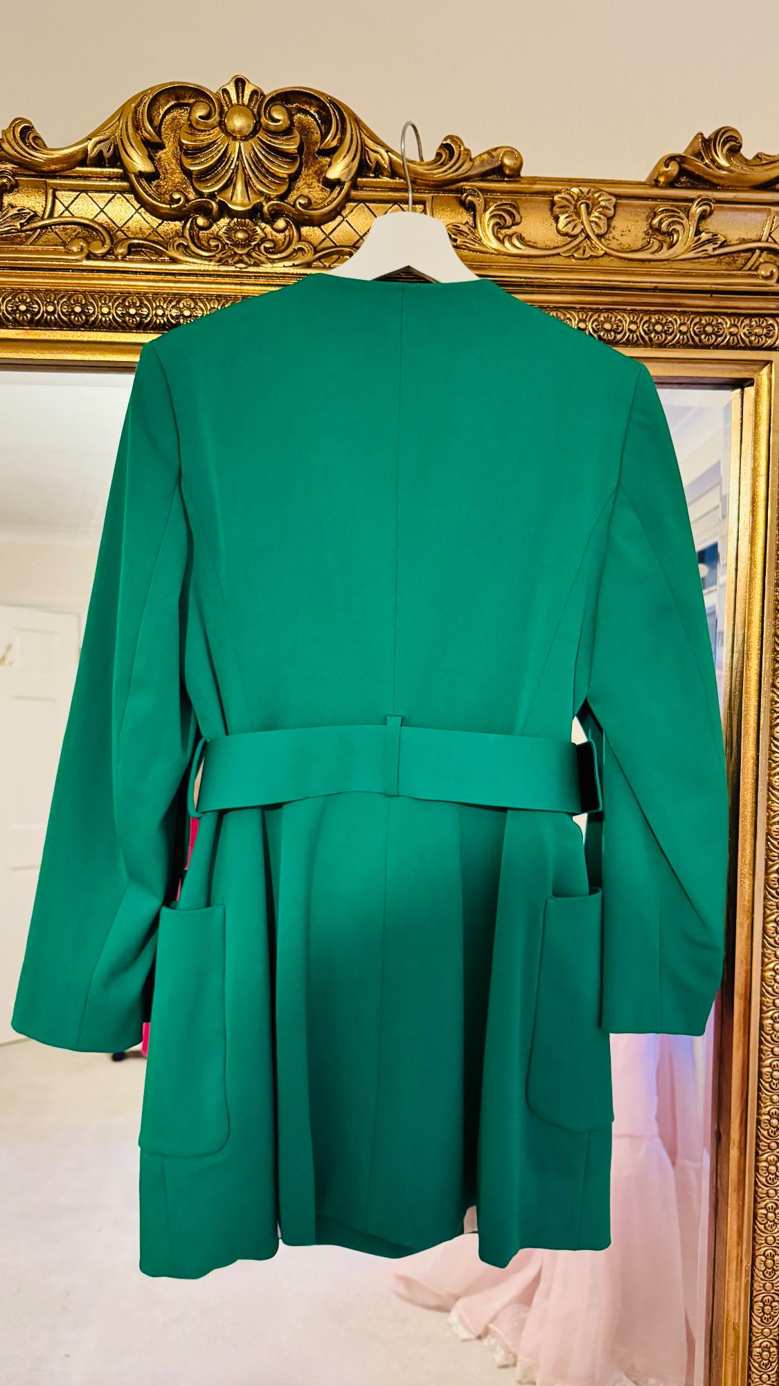 LINED FROCK COAT WITH WIDE BELT - Image 2