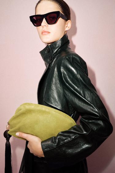 SOBRE PEL POMPOM - Verde lima de Zara