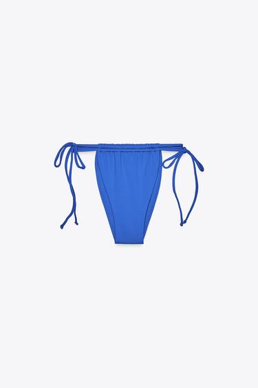 DOUBLE TIE BIKINI BOTTOMS - Bluish by Zara - Image 3
