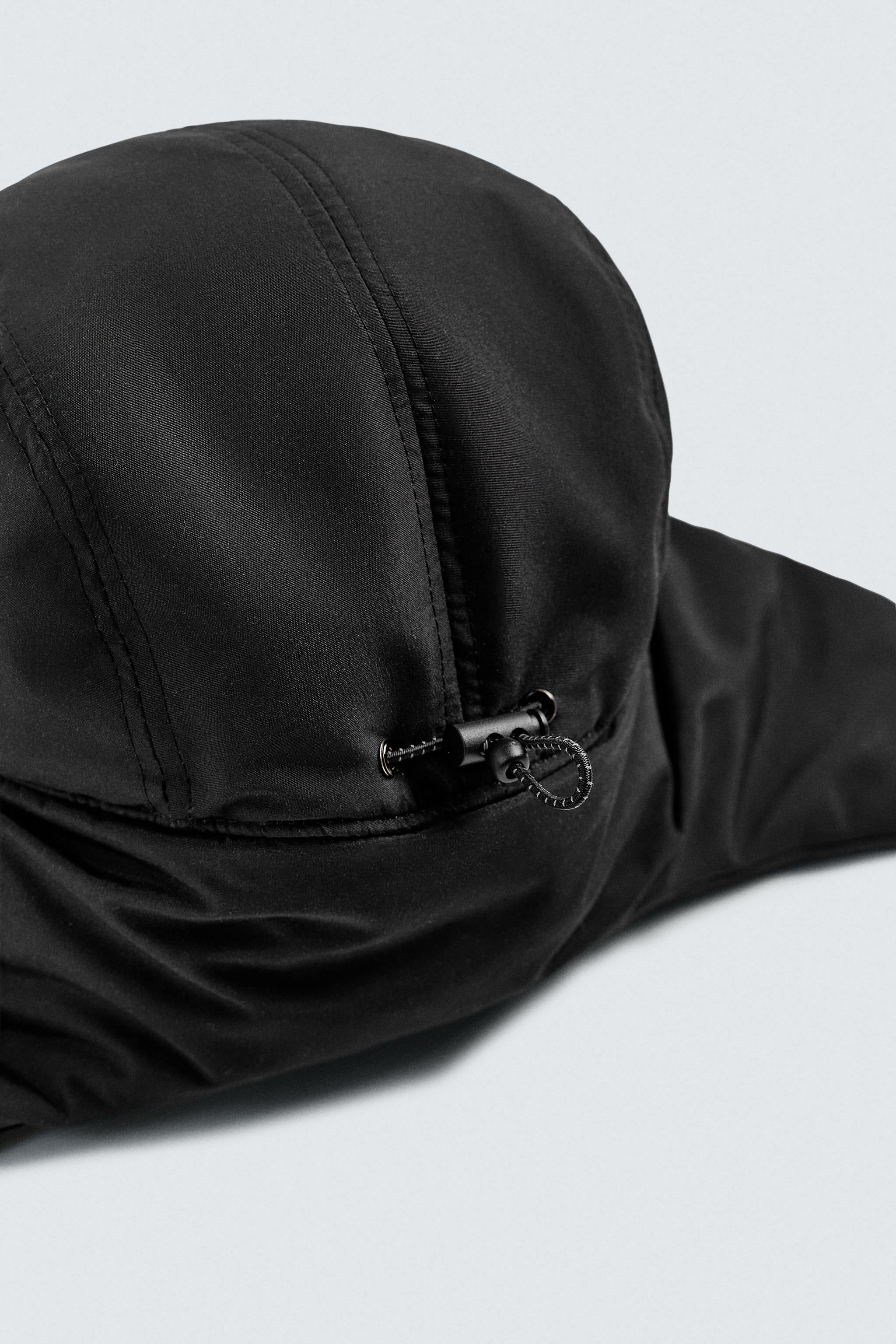 テクニカルキルティングイヤーマフキャップ - ブラック | ZARA Japan