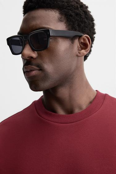 RAISED TEXT T-SHIRT - Burgundy by Zara - Image 4
