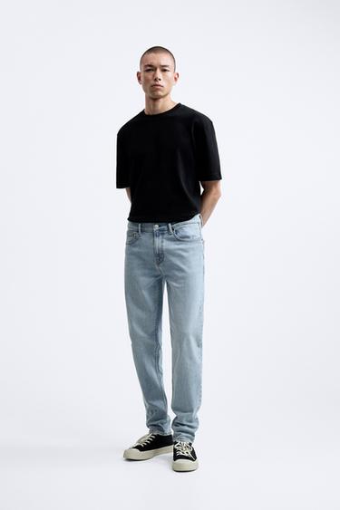 Zara SLIM FIT JEANS - Light blue