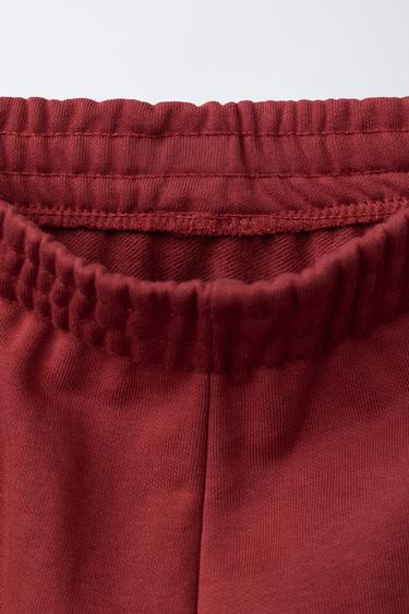 PANTALON DE JOGGING AVEC INSCRIPTION - Rouge de Zara - Image 2
