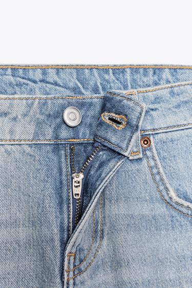 JEAN TRF À JAMBES LARGES TAILLE BASSE - Bleu clair de Zara - Image 5