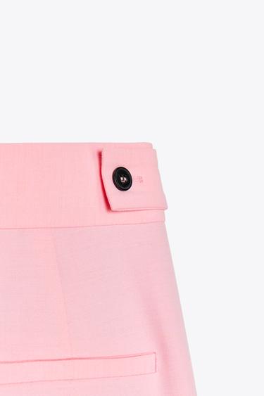 ZW COLLECTION DARTED TROUSERS - Pastel pink by Zara - Image 6
