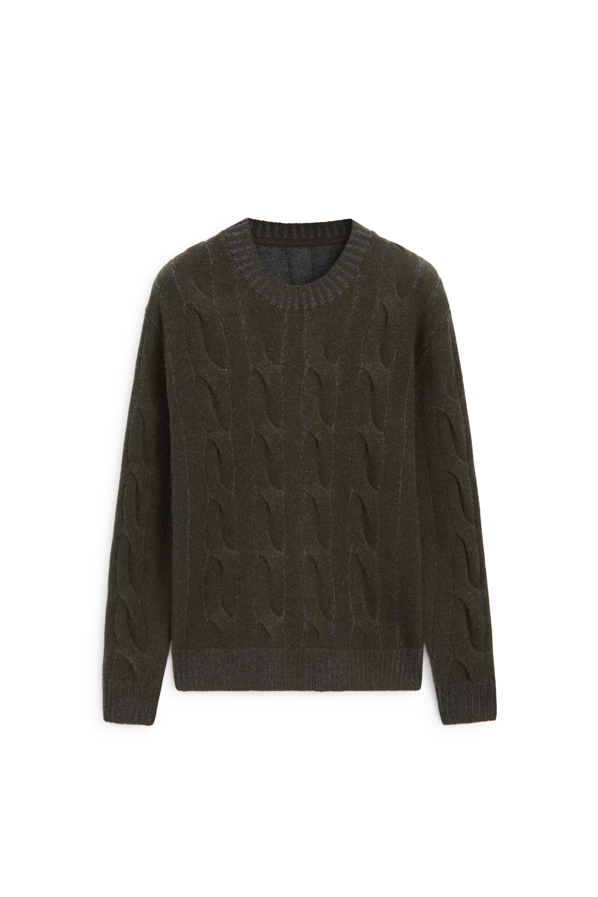 Wool blend cable knit sweater - LIMITED EDITION