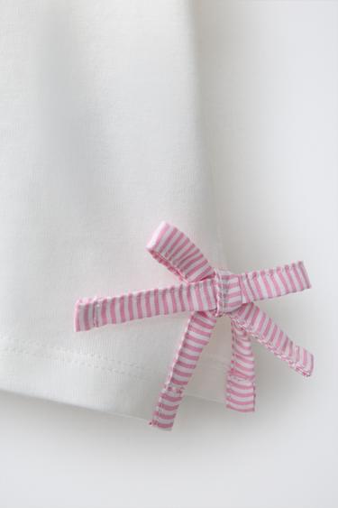FLORAL CROCHET KNIT T-SHIRT - White by Zara - Image 3