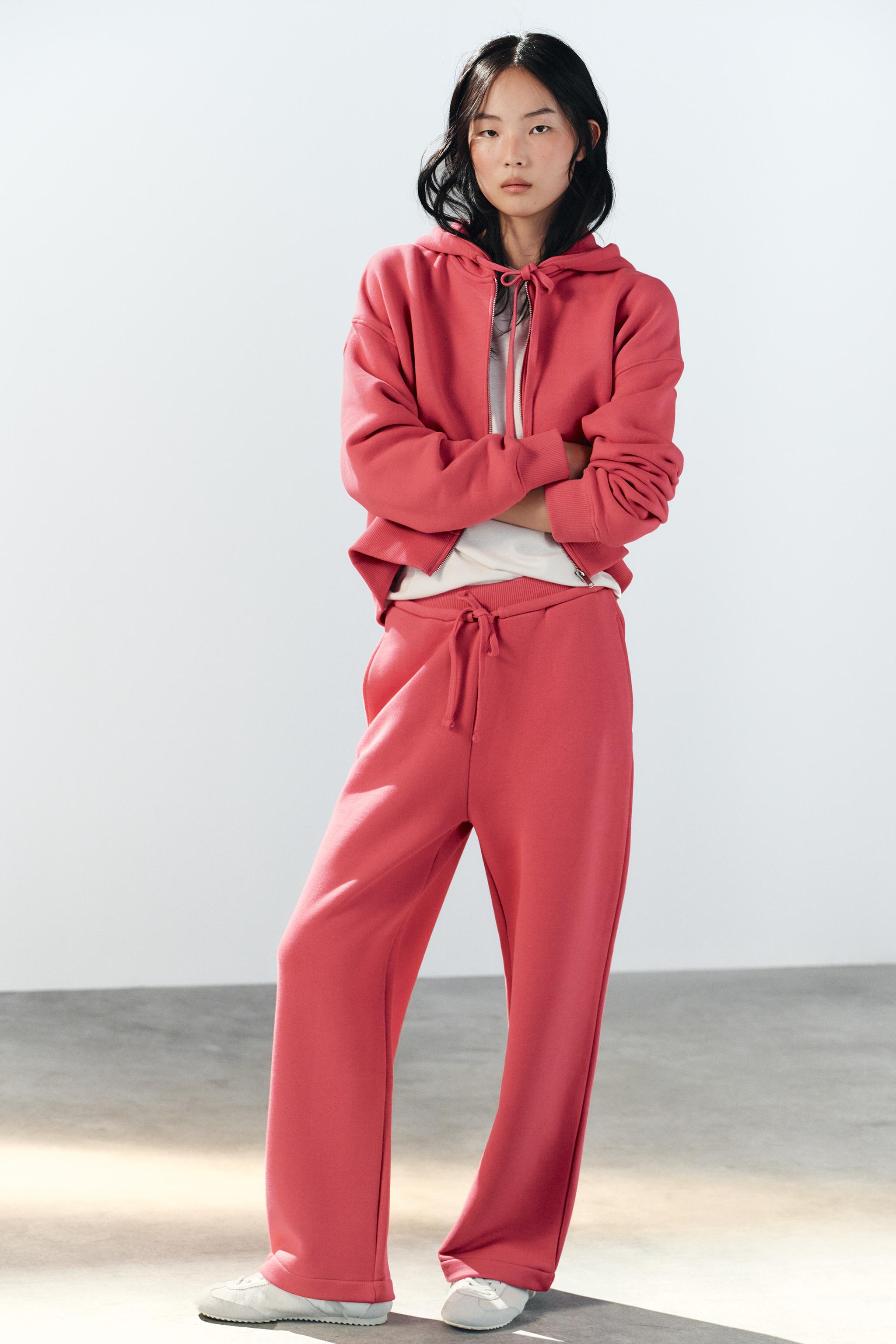 ジッパー仕様フーディ - ダークローズ | ZARA Japan / 日本