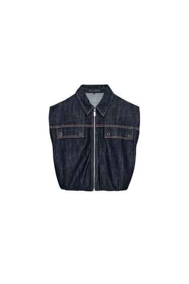 جيليه Z1975 DENIM GLOBO - أزرق الخاص بـ Zara