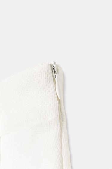 RUSTIC WEAVE SKORT - Ecru by Zara - Image 10