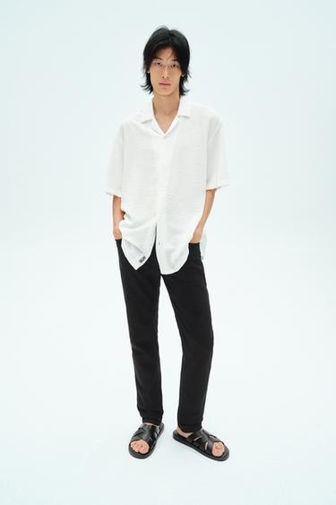 SLIM FIT JEANS - Black by Zara