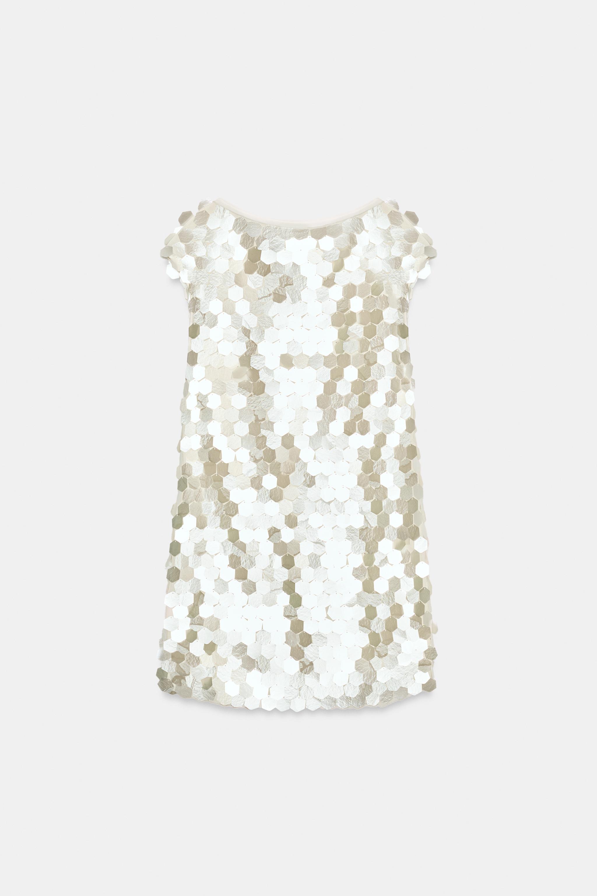Женские платья Zara ZW COLLECTION SEQUIN MINI DRESS — фото 7
