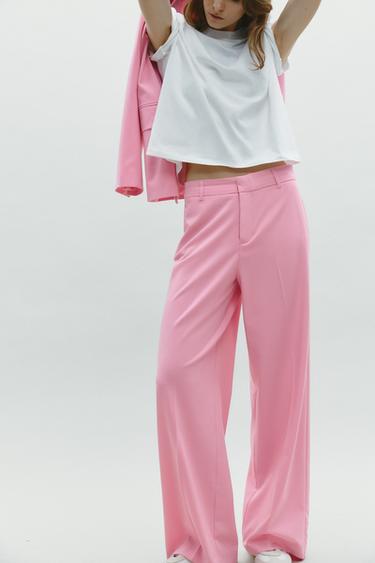 PANTALÓN TRABILLAS - Rosa de Zara