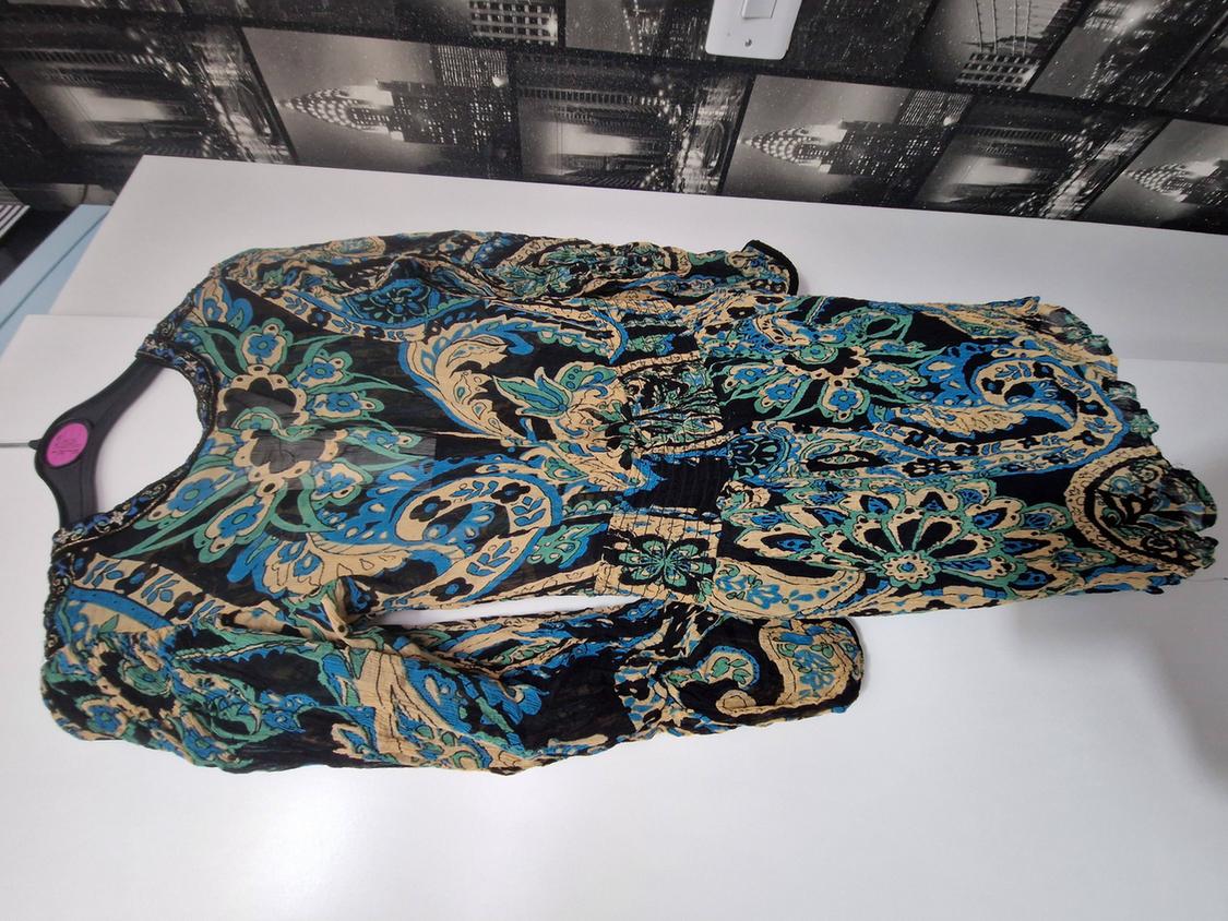 ZARA PRINTED SHORT DRESS WITH CONTRAST PIPING - Image 2
