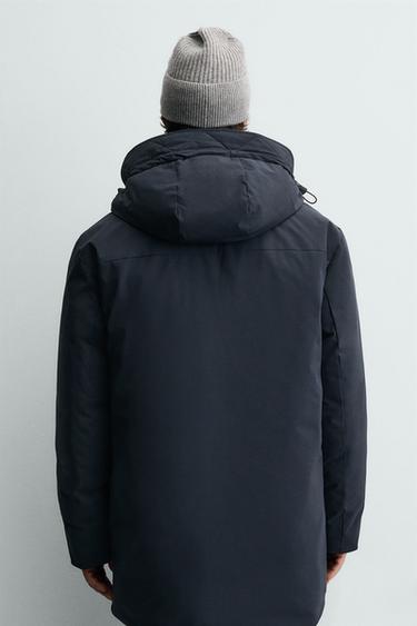 PARKA REMBOURRÉE WATER REPELLENT - Bleu marine de Zara - Image 2