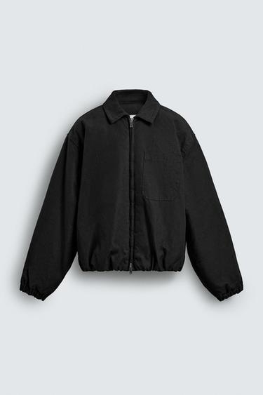 ÁO KHOÁC DENIM HOÀN THIỆN SÁP - Màu đen từ Zara