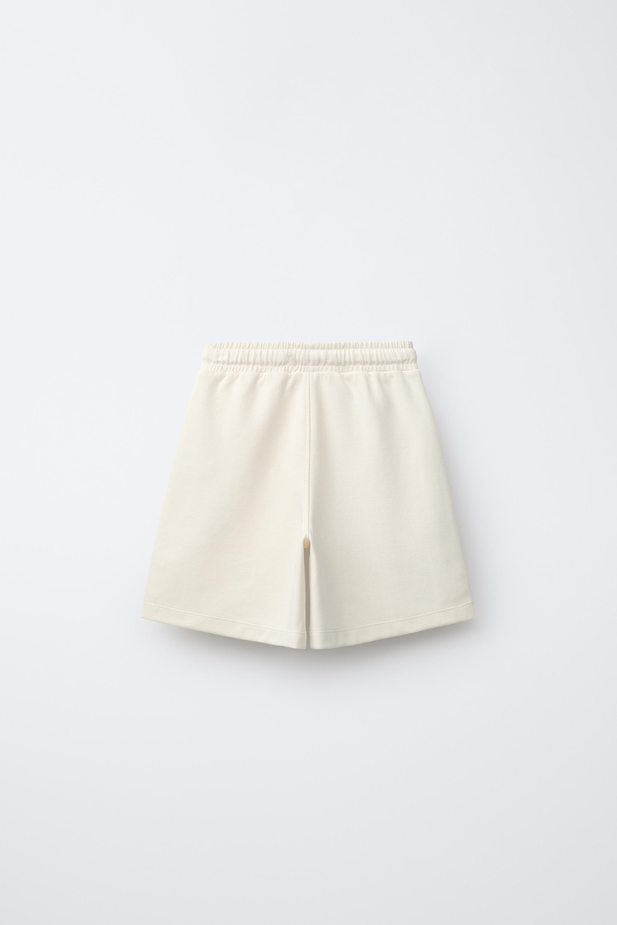 Детские шорты Zara INTERLOCK T-SHIRT AND BERMUDA SHORTS SET — фото 6