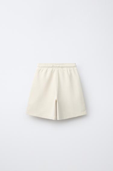 ENSEMBLE T-SHIRT ET BERMUDA INTERLOCK - Écru de Zara - Image 4