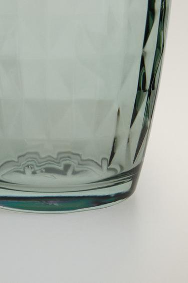 RAISED DIAMOND DESIGN TUMBLER - Blue by Zara - Image 3