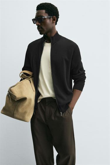 COTTON KNIT CARDIGAN - Black by Zara - Image 4