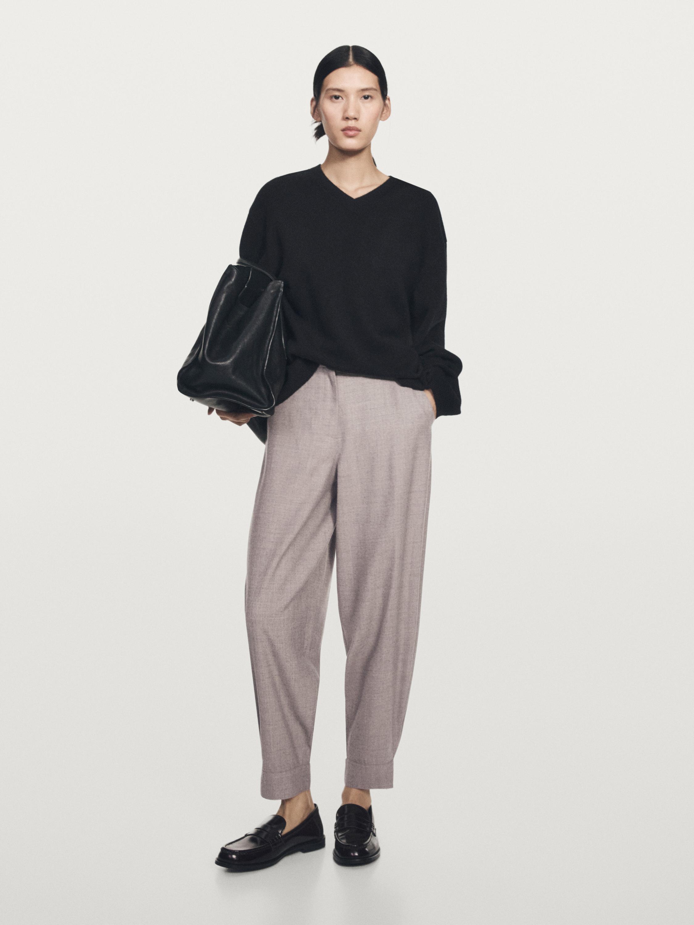 Pantalon bouffant avec boucle