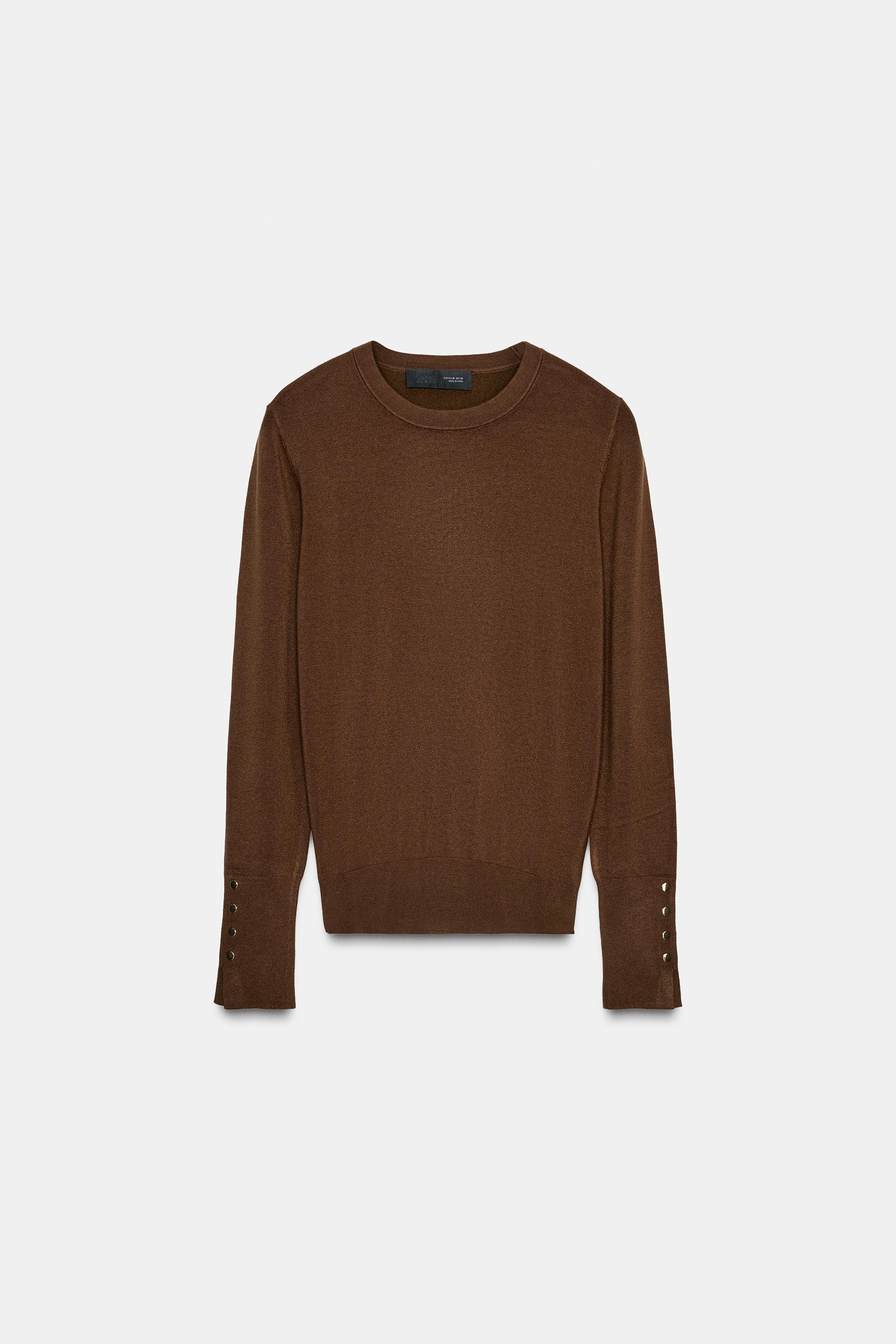 ベーシック無地ニットセーター - チョコレート | ZARA Japan / 日本