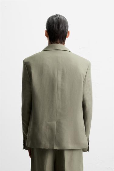 LYOCELL-LINEN SUIT BLAZER - Mink by Zara - Image 2