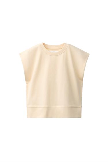 PLAIN HEAVY WEIGHT T-SHIRT - Ecru by Zara