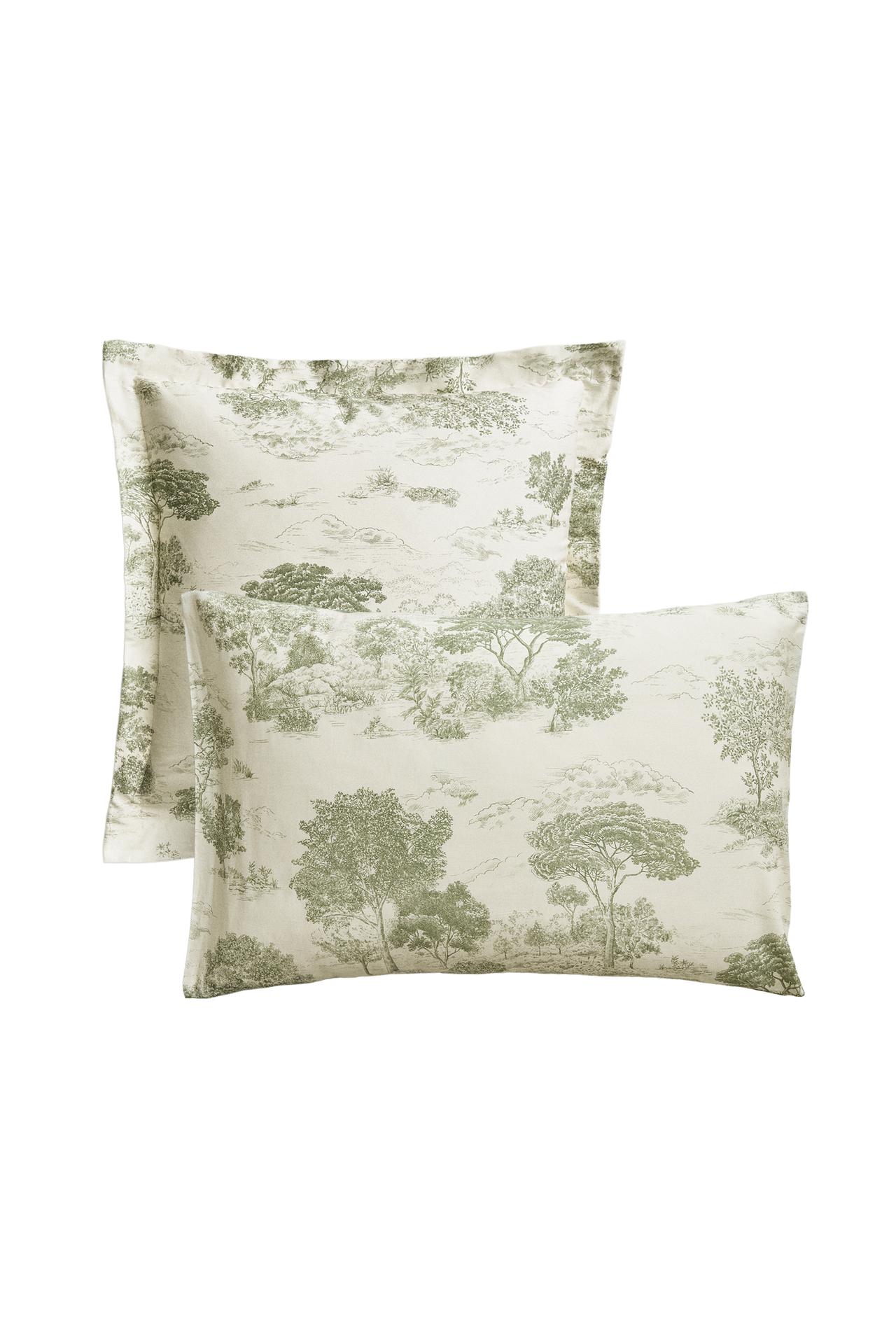 TOILE DE JOUY SATEEN PILLOWCASE (300 THREAD COUNT)