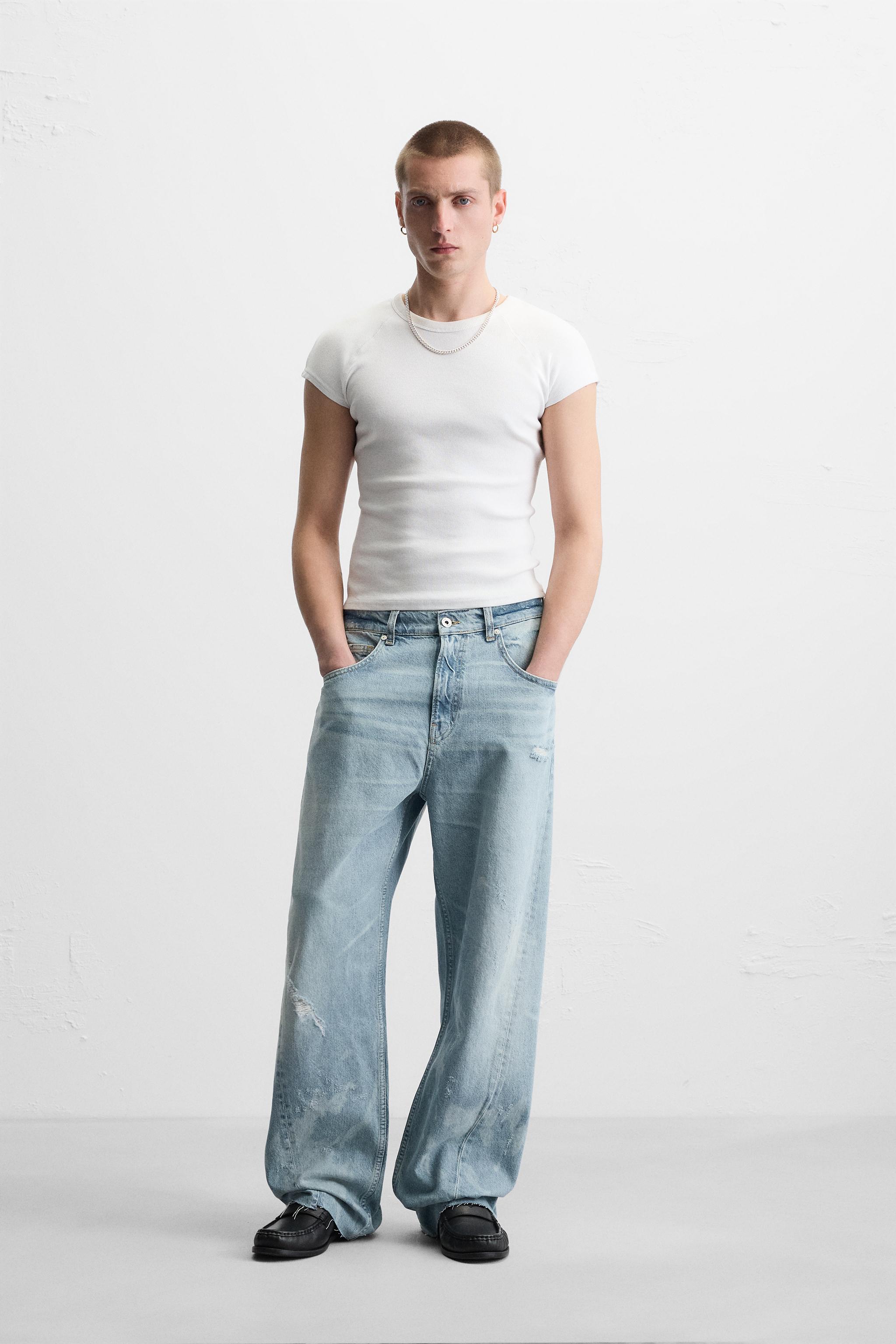 JEAN BAGGY À COUTURES