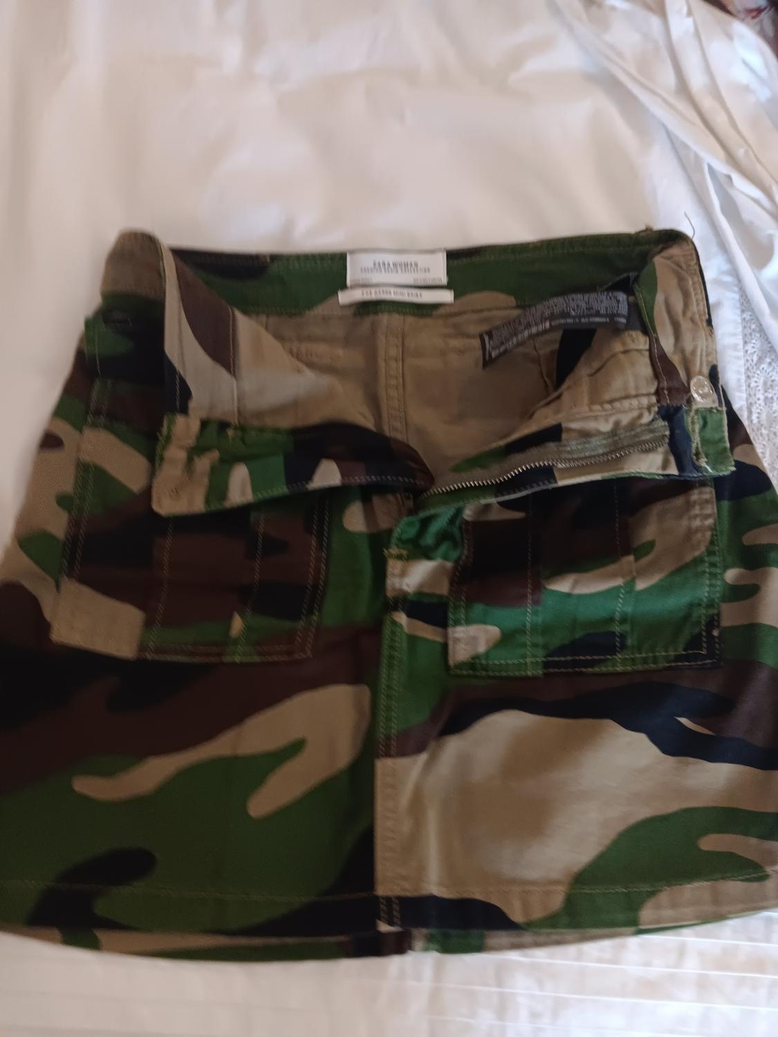 ZW PREMIUM CARGO MINI SKIRT IN CAMOUFLAGE - Image 3