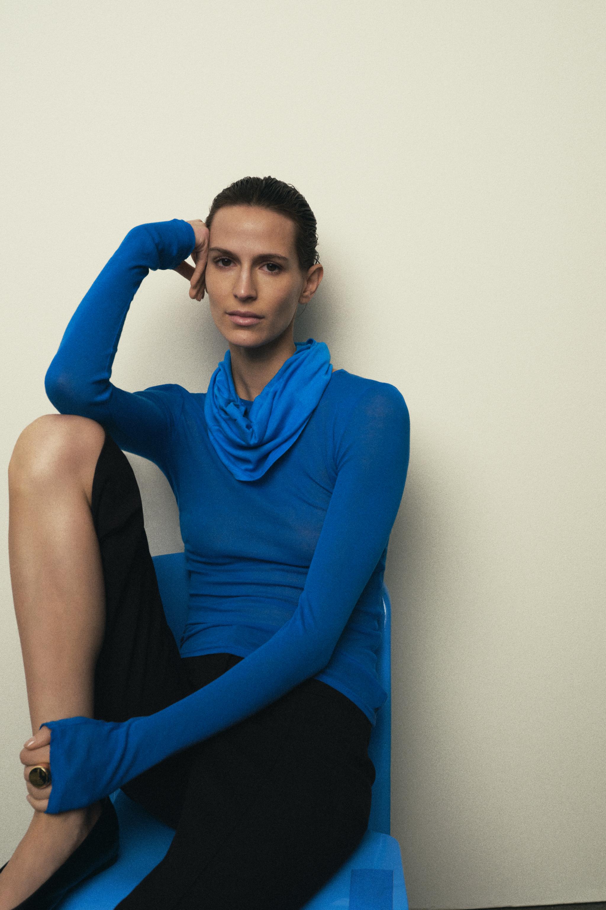 SUPIMA® LONG SLEEVE T-SHIRT — Electric blue