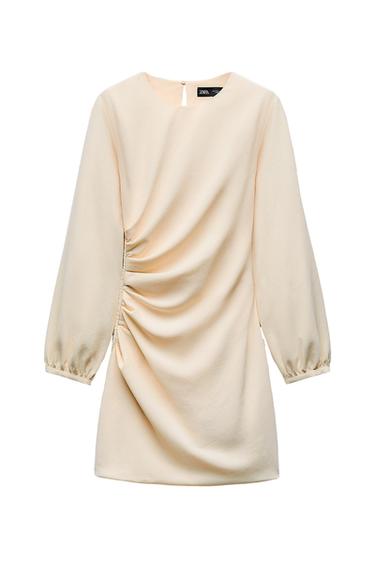 MINI DRESS WITH RUCHED SIDES