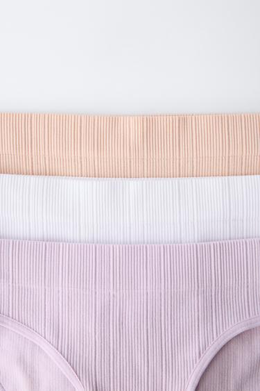8-14 ANS/ LOT DE TROIS CULOTTES SEAMLESS - Multicolore de Zara - Image 1