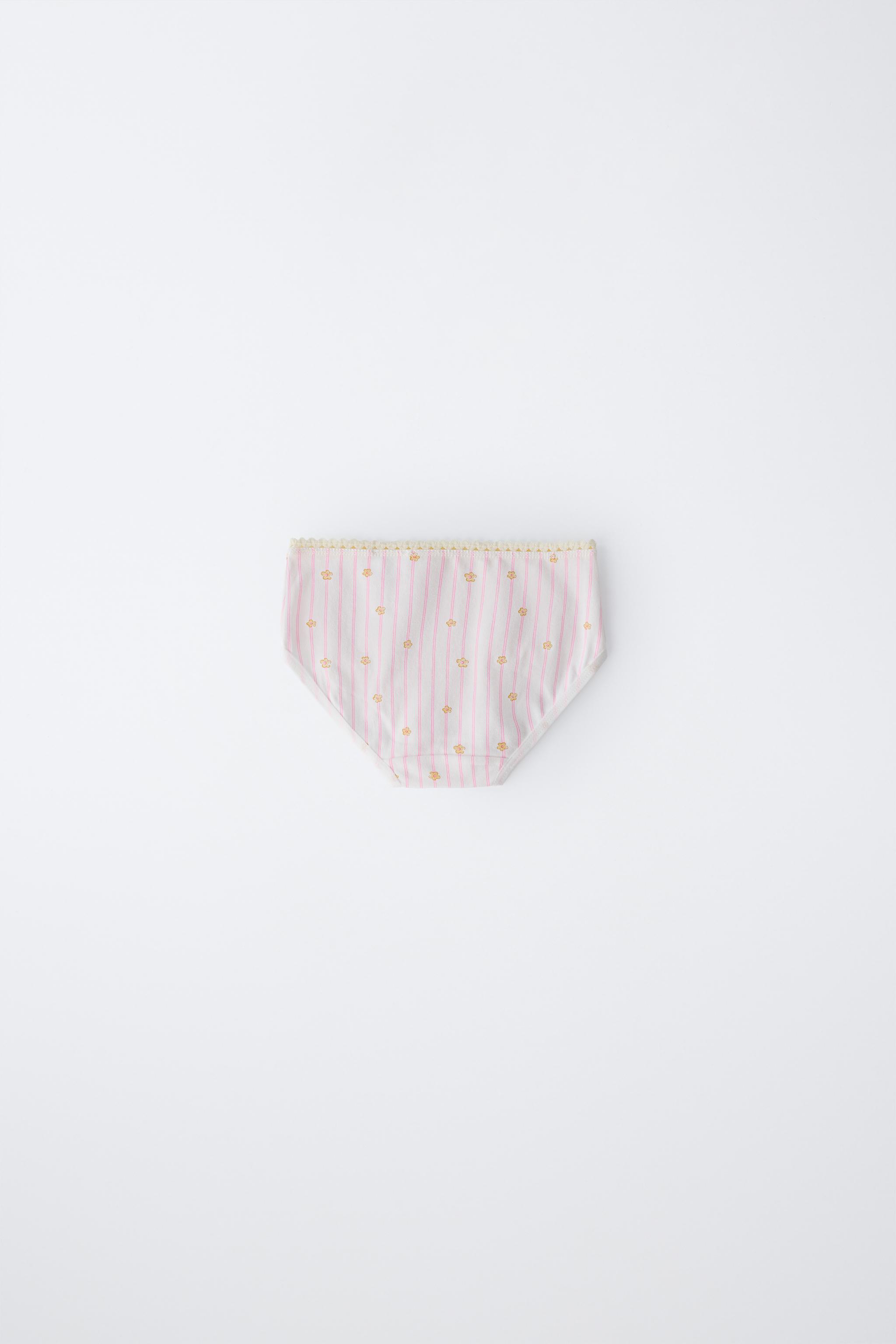 1 1/2-6 YEARS/ SIX-PACK OF FLORAL UNDERWEAR