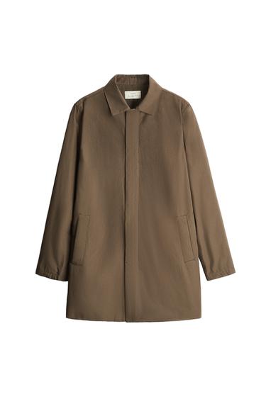 QUILTED POPLIN TRENCH COAT