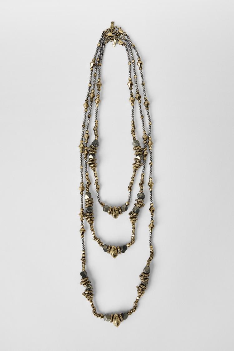 3-PACK OF NECKLACES KATE MOSS X ZARA Golden ZARA Canada