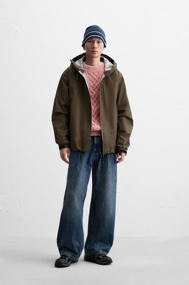 BLUSÃO TÉCNICO IMPERMEÁVEL - Castanho da Zara