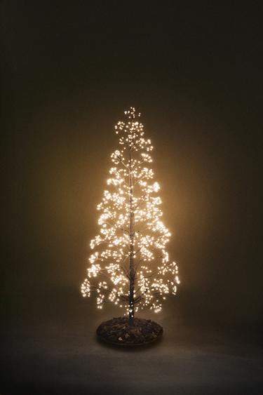 Zara LED LIGHT CHRISTMAS TREE (19.7") - Black