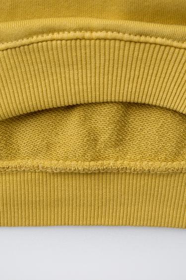 UNIVERSITY SLOGAN SWEATSHIRT - Ochre by Zara - Image 3