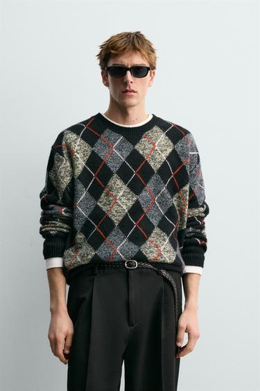 DIAMOND JUMPER 100% CASHMERE AARON LEVINE X ZARA - Black by Zara