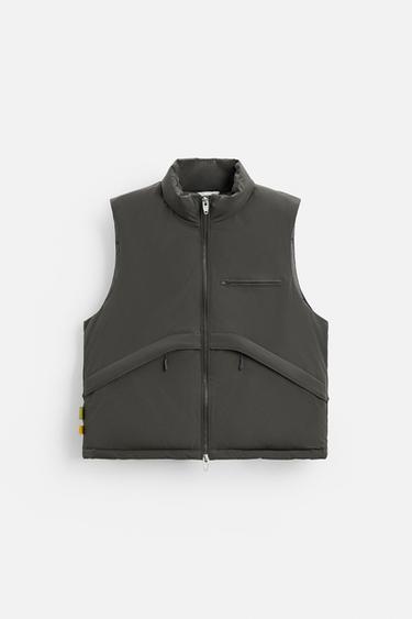 STRUCTURED GILET - Taupe grey by Zara - Image 5