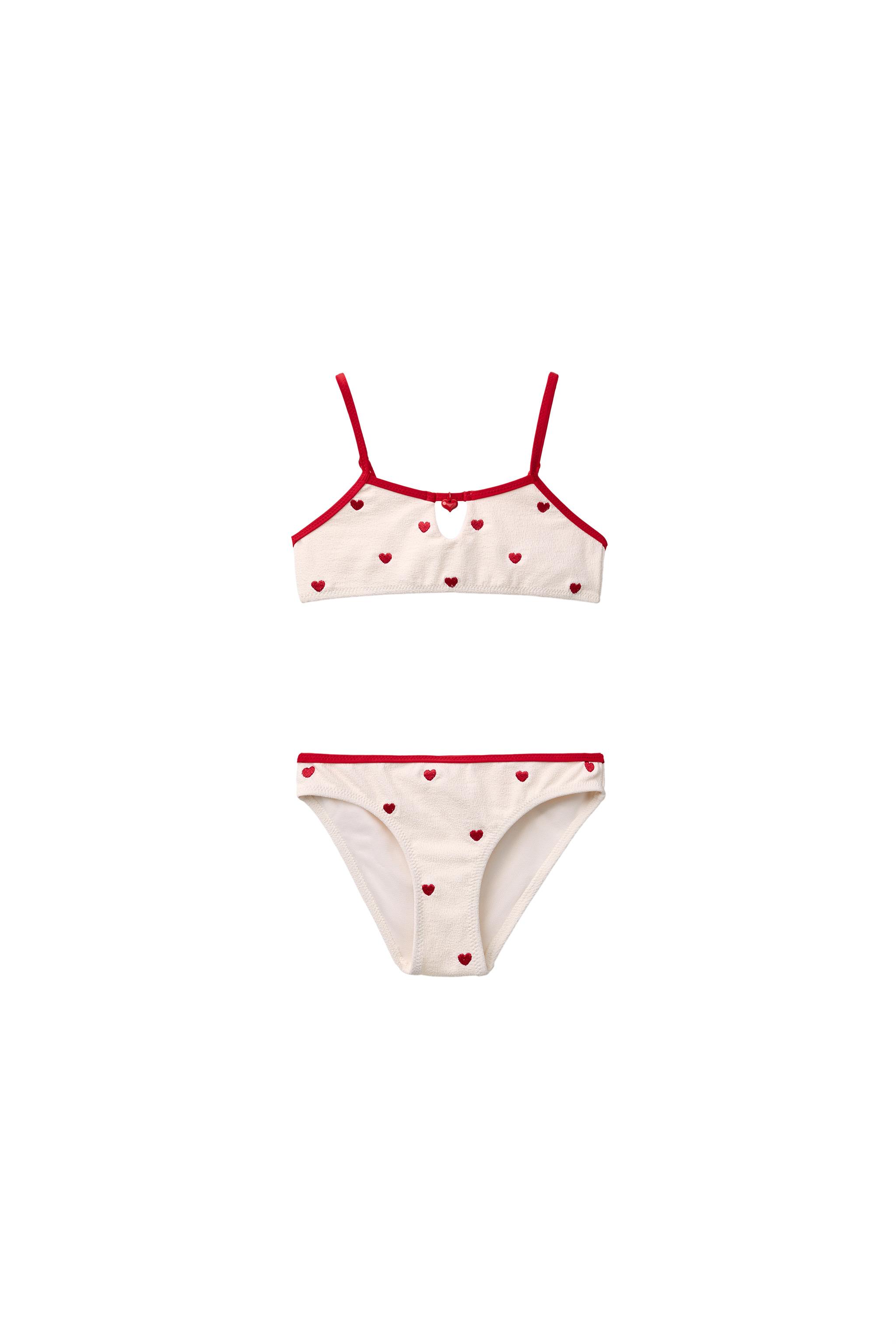 Bikini Zara Fille Taille 164 (13-14 Ans) - Rose à Étoiles - Neuf Avec Étiquettes