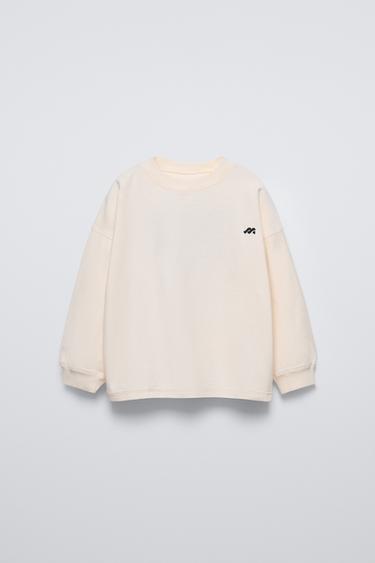 CAMISETA LOGO TEXTO - Blanco de Zara - Imagen 0