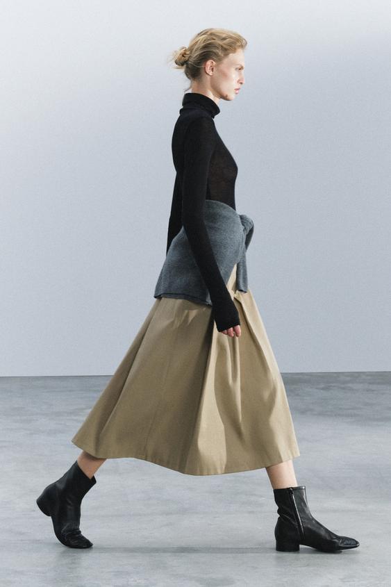 LEATHER ANKLE BOOTS - Black by Zara - Image 0