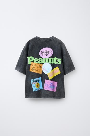 SNOOPY ™ RAISED PRINT T-SHIRT - Anthracite grey by Zara - Image 1